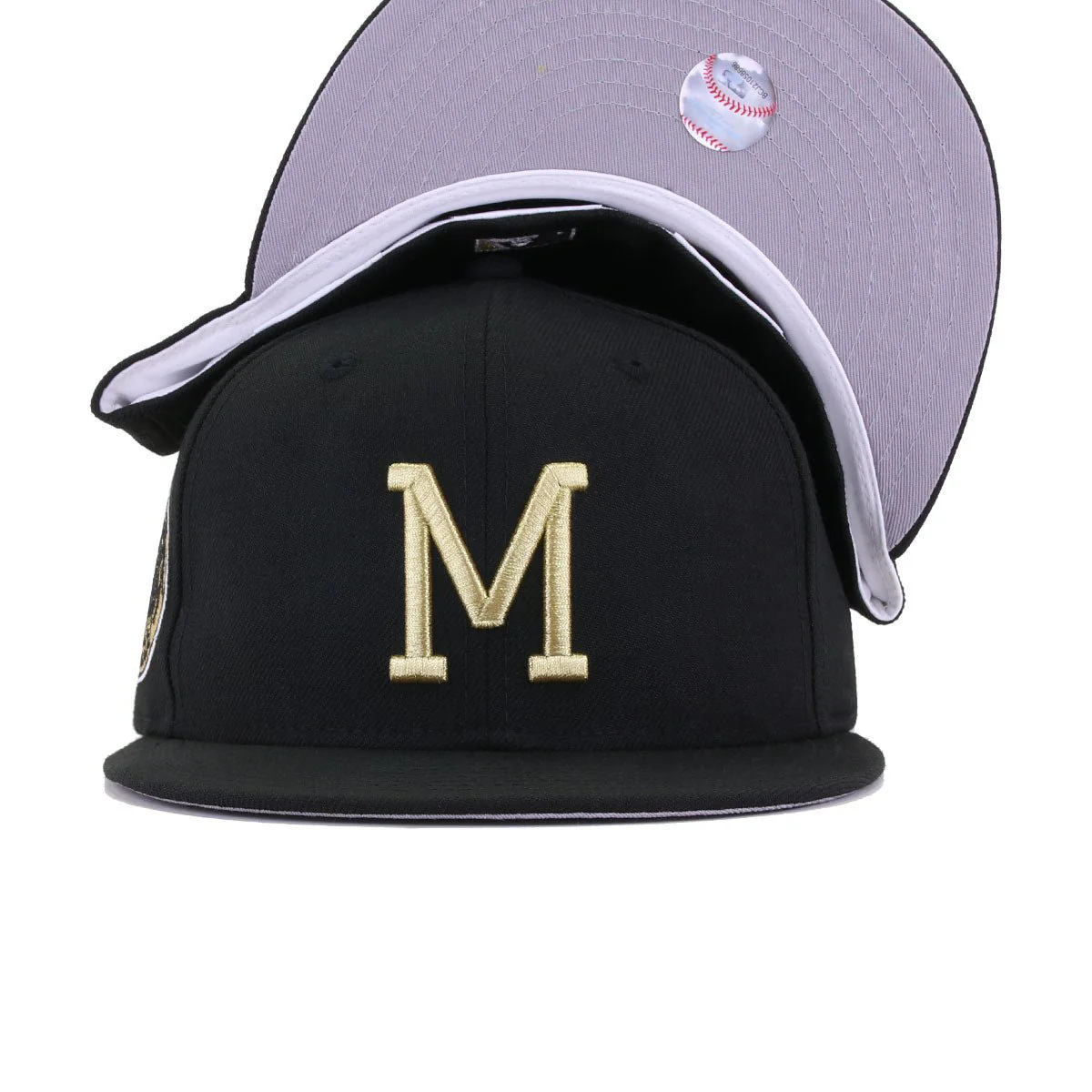 Milwaukee Braves Black Metallic Gold 1955 All Star Game New Era 59Fifty Fitted - Image 5