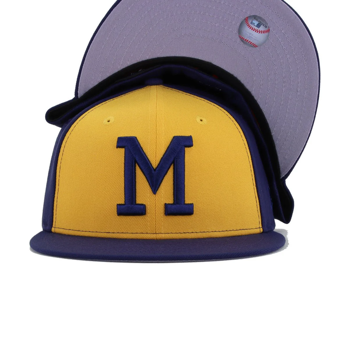 Milwaukee Brewers Light Navy A Gold 1974 New Era 59Fifty Fitted - Image 4