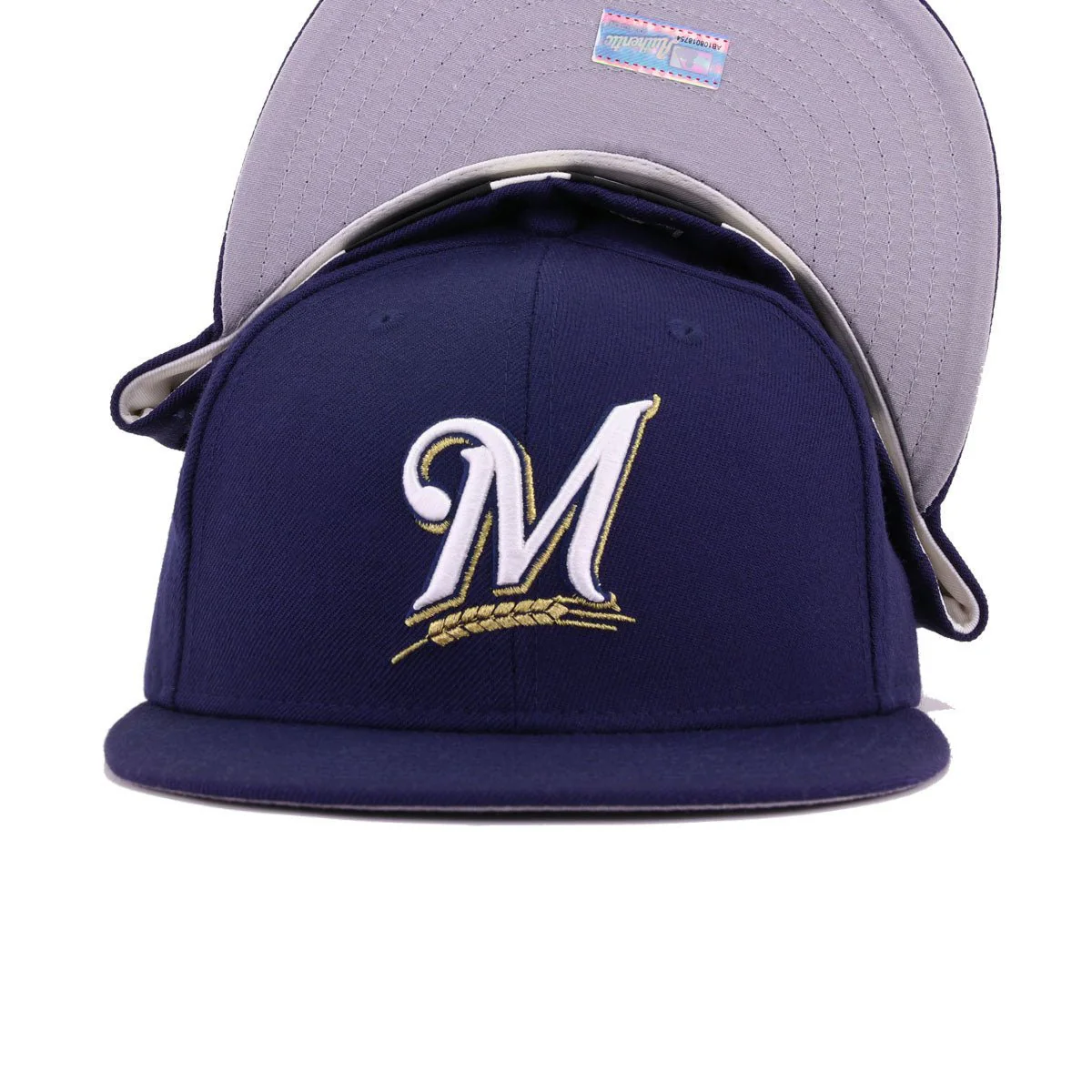 Milwaukee Brewers Light Navy Cooperstown AC New Era 59Fifty Fitted - Image 4
