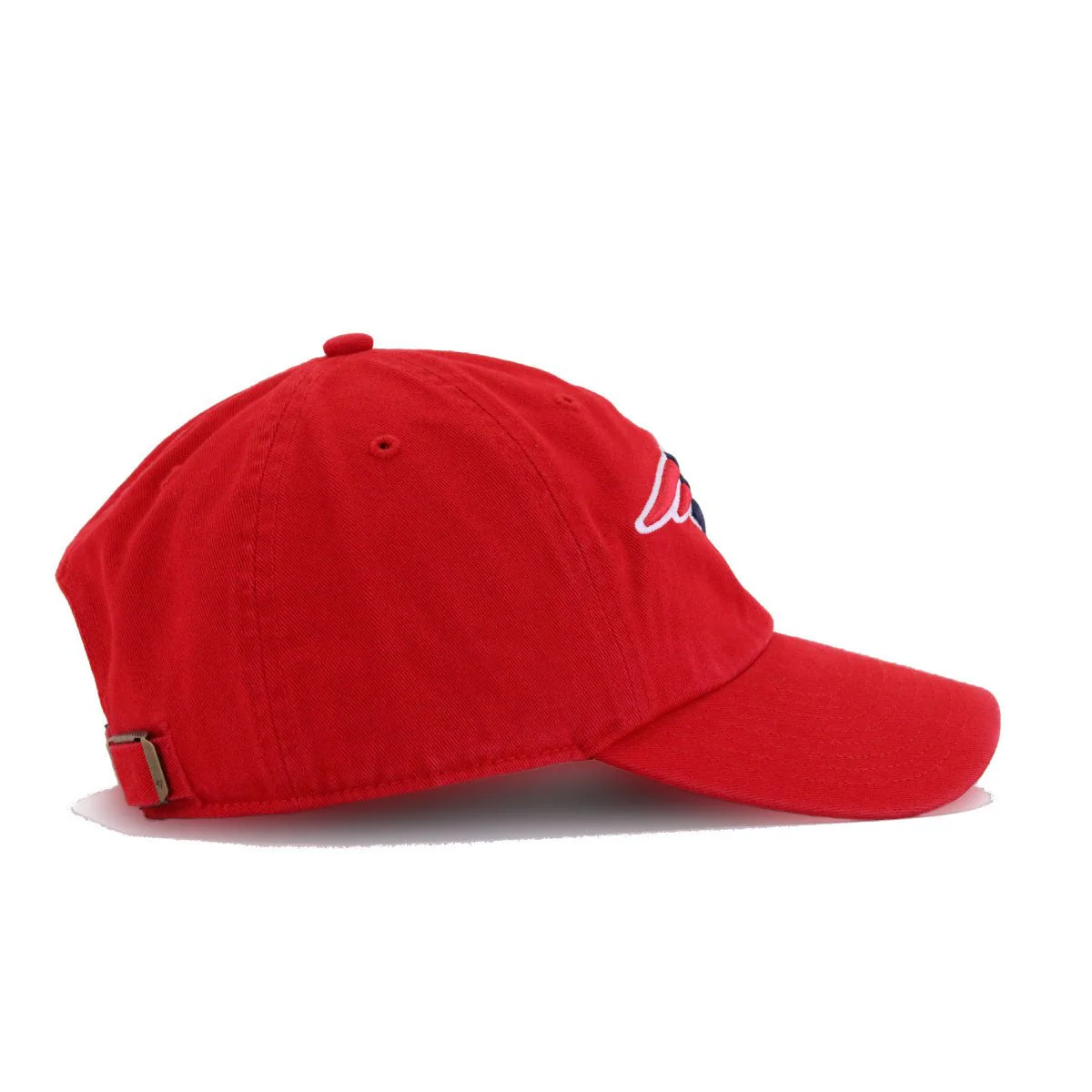 New England Patriots Scarlet 47 Brand Clean Up Dad Hat - Image 3