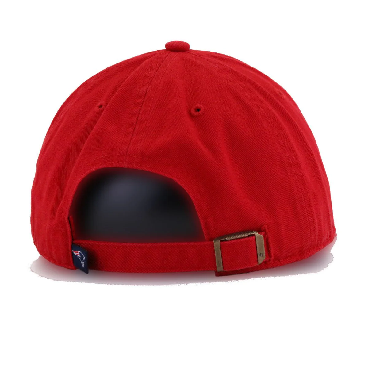 New England Patriots Scarlet 47 Brand Clean Up Dad Hat - Image 4