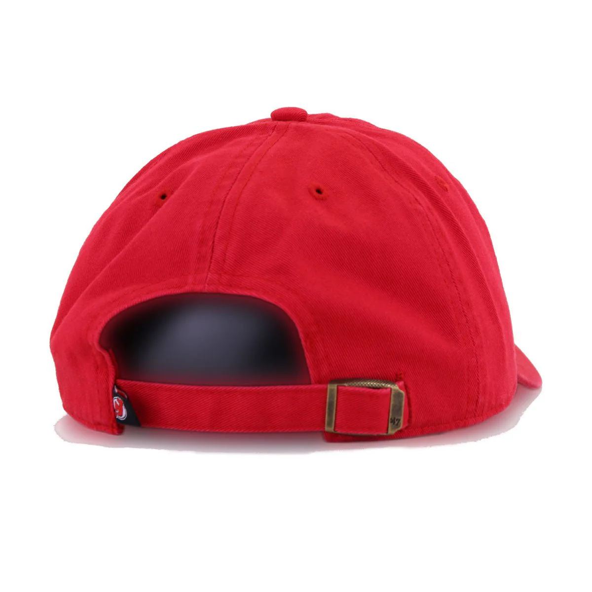 New Jersey Devils Scarlet 47 Brand Clean Up Dad Hat - Image 4