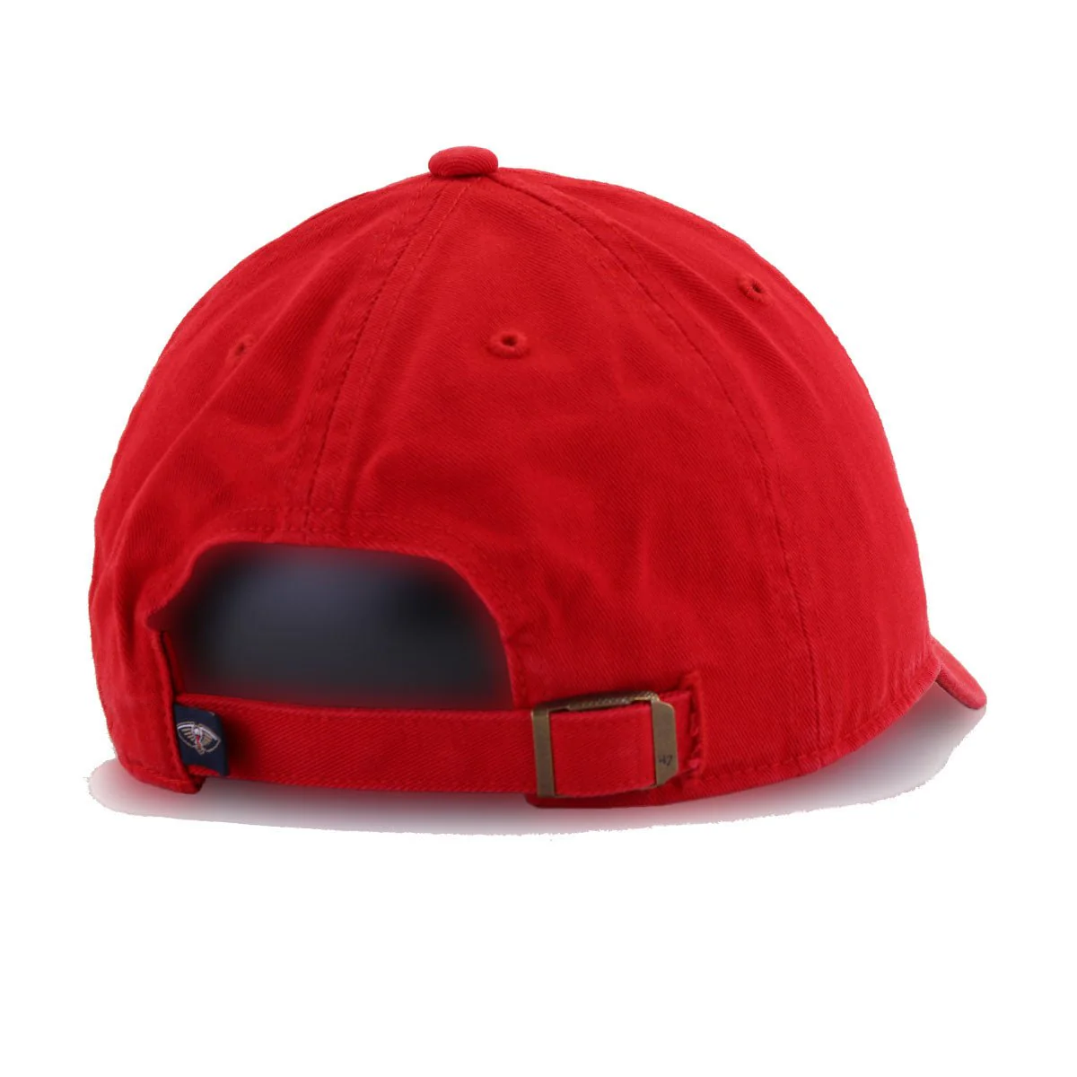 New Orleans Pelicans Scarlet 47 Brand Clean Up Dad Hat - Image 4