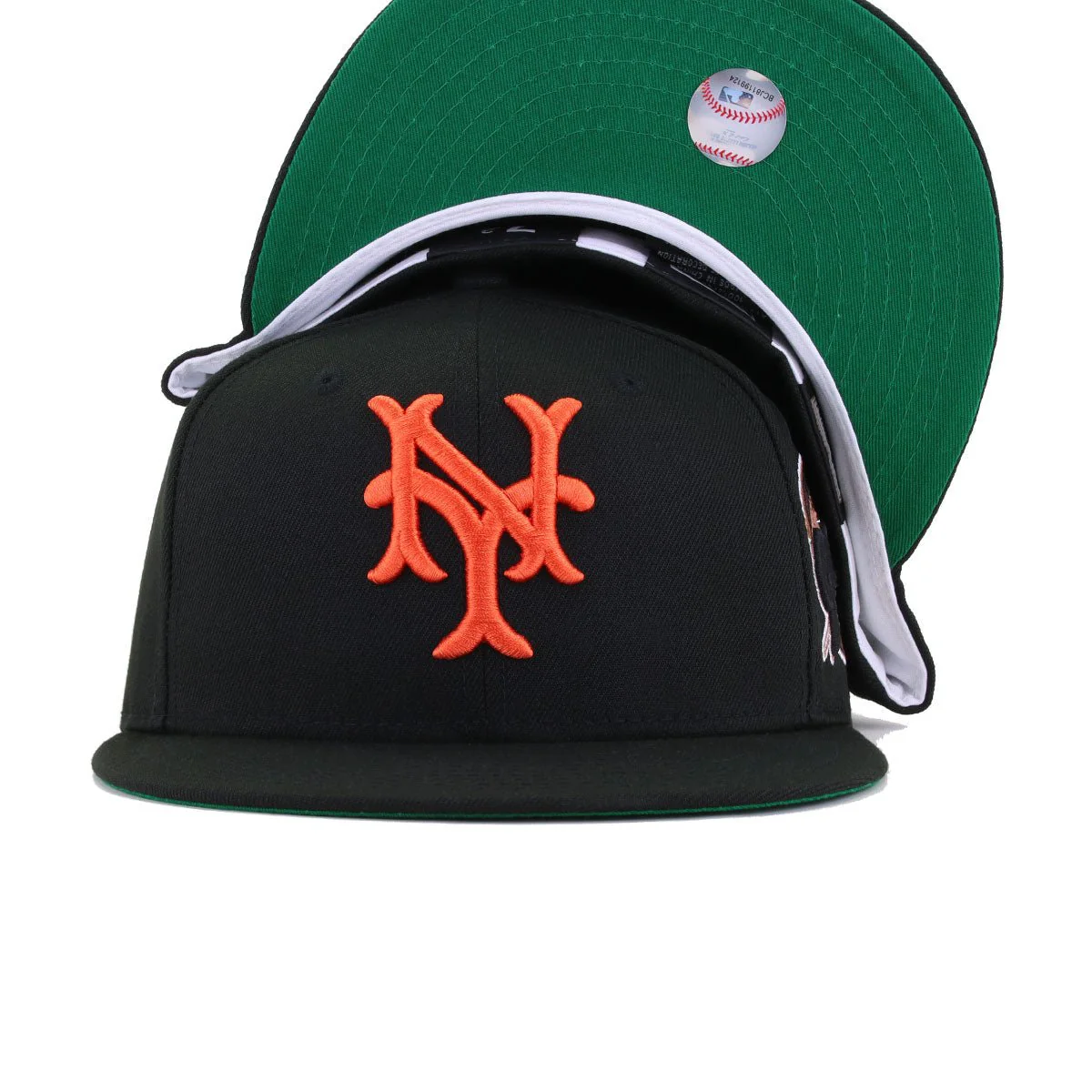 New York Giants Black 1954 World Series Cooperstown Green Bottom New Era 59Fifty Fitted - Image 4