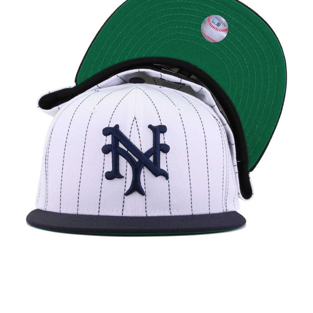 New York Giants Navy Pinstripe New Era 59Fifty Fitted - Image 5