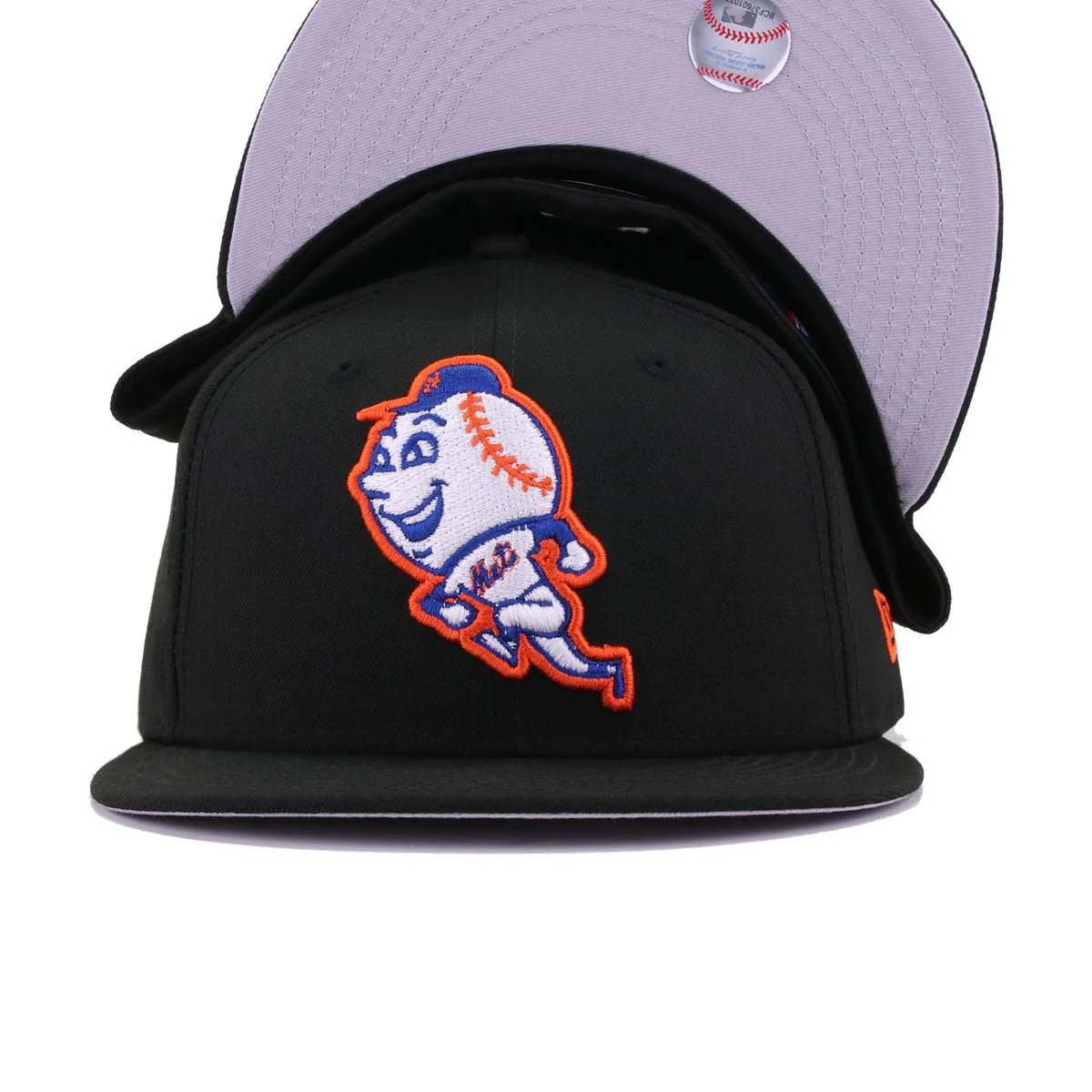 New York Mets Black Mr Met New Era 59Fifty Fitted - Image 4