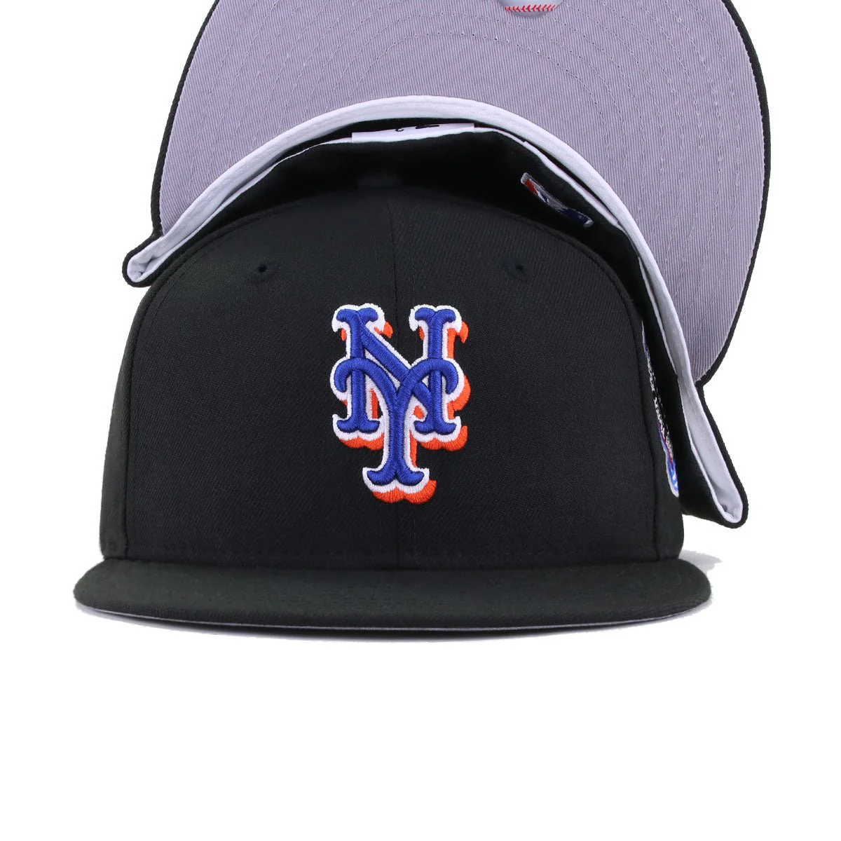 New York Mets Black Subway Series Cooperstown New Era 59Fifty Fitted - Image 4