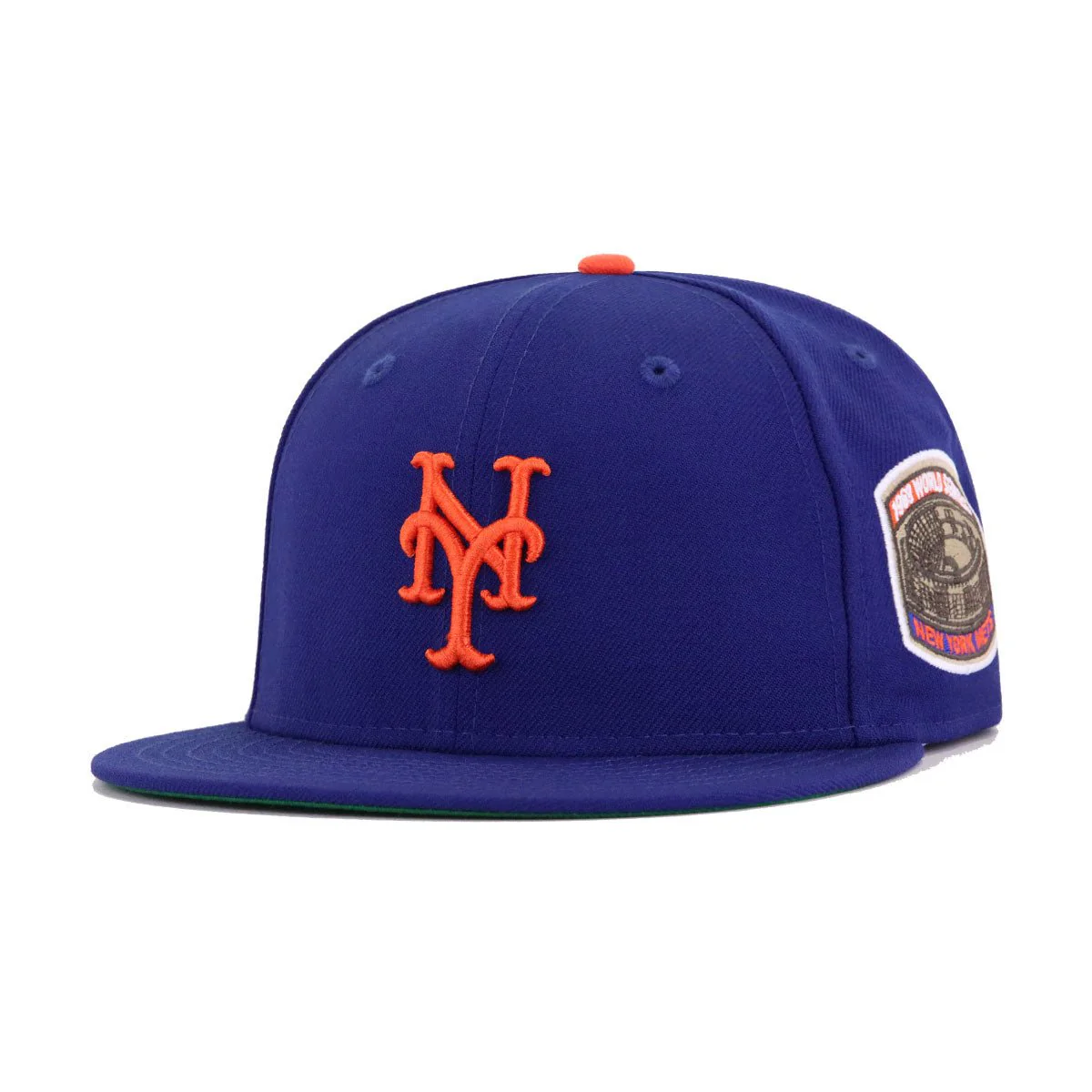 New York Mets Dark Royal Blue 1969 World Series Cooperstown Green Bottom New Era 59Fifty Fitted