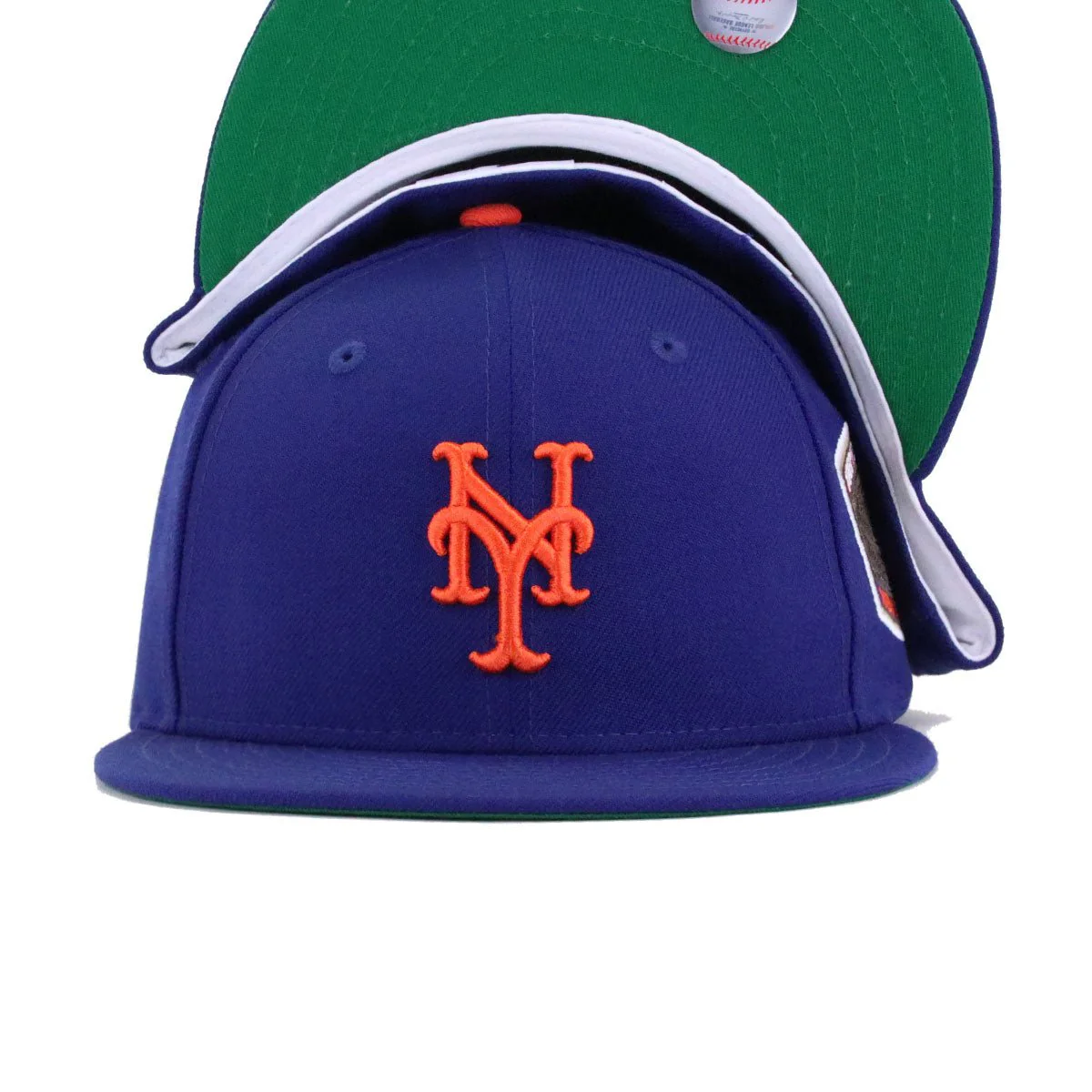 New York Mets Dark Royal Blue 1969 World Series Cooperstown Green Bottom New Era 59Fifty Fitted - Image 5