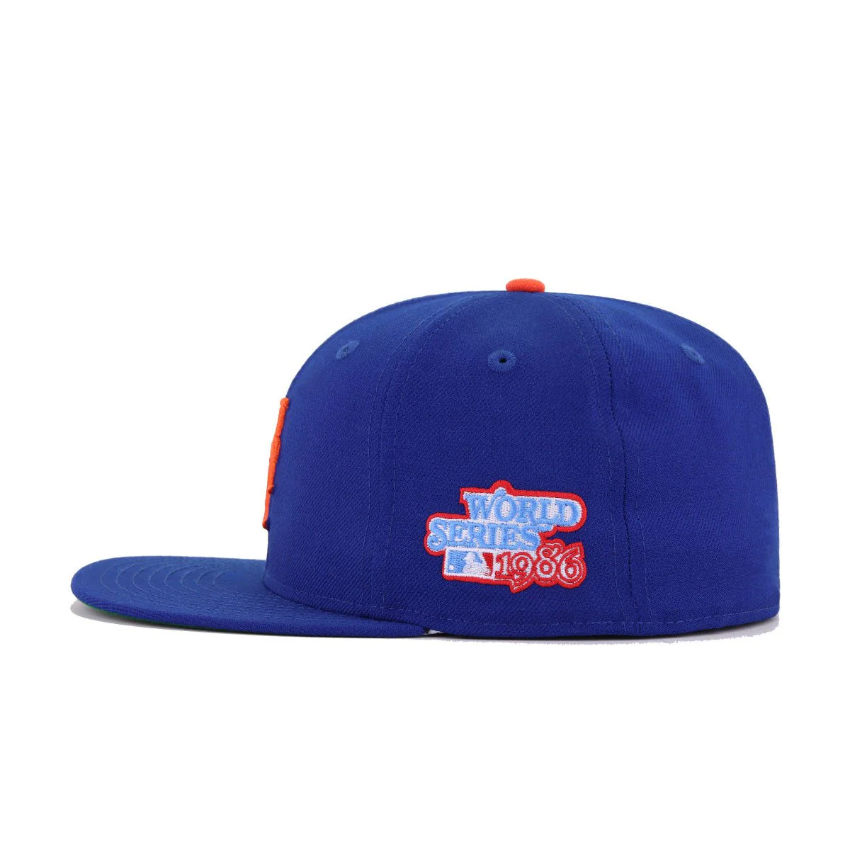 New York Mets Light Royal Blue 1986 World Series Cooperstown Green Bottom New Era 59Fifty Fitted - Image 2