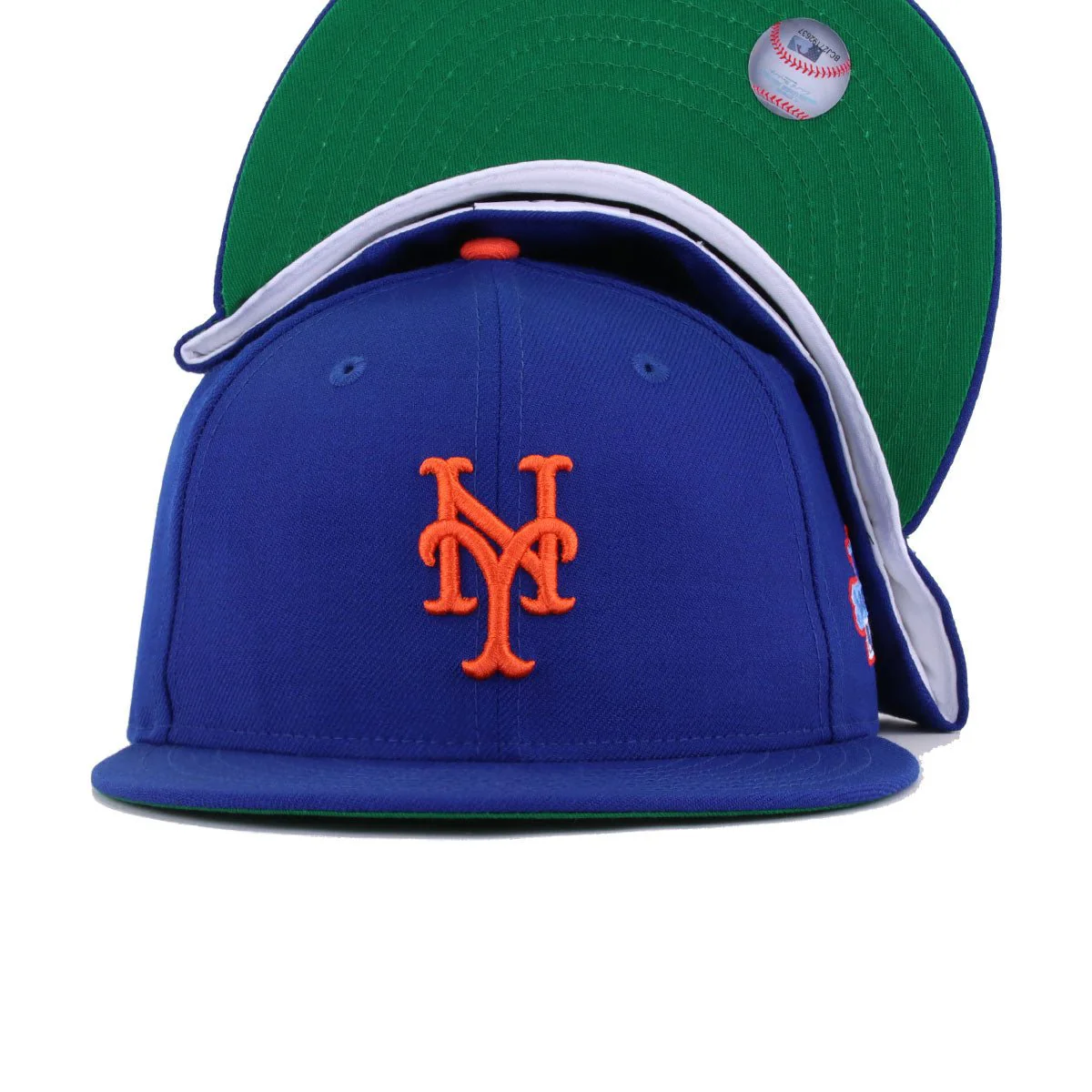 New York Mets Light Royal Blue 1986 World Series Cooperstown Green Bottom New Era 59Fifty Fitted - Image 5