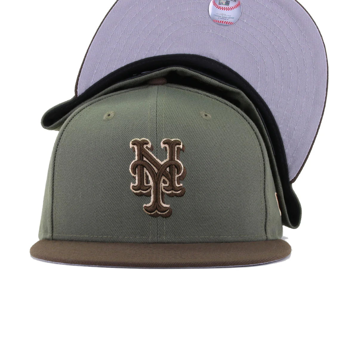 New York Mets New Olive Walnut New Era 59Fifty Fitted - Image 4