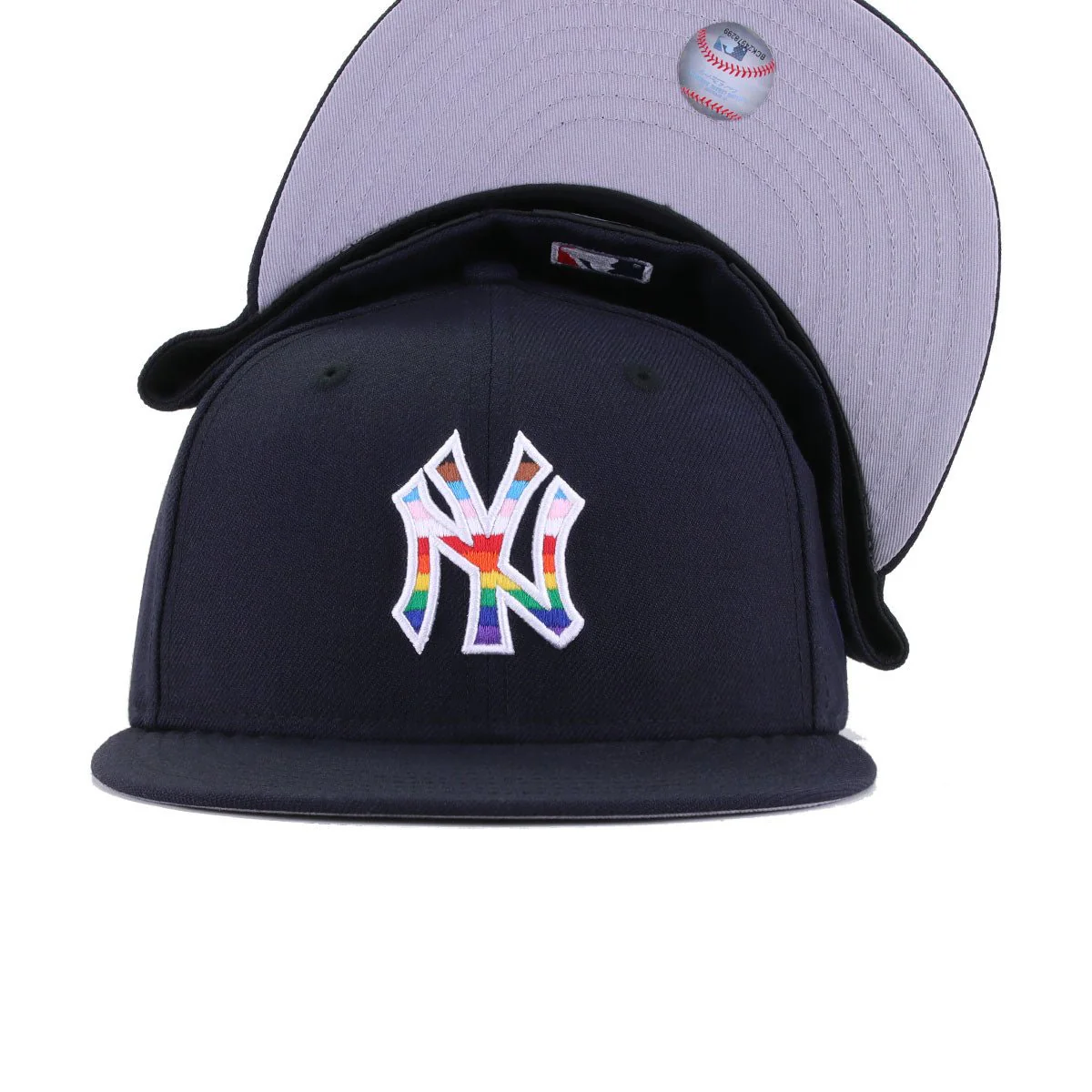 New York Yankees Navy PRIDE New Era 59Fifty Fitted - Image 4