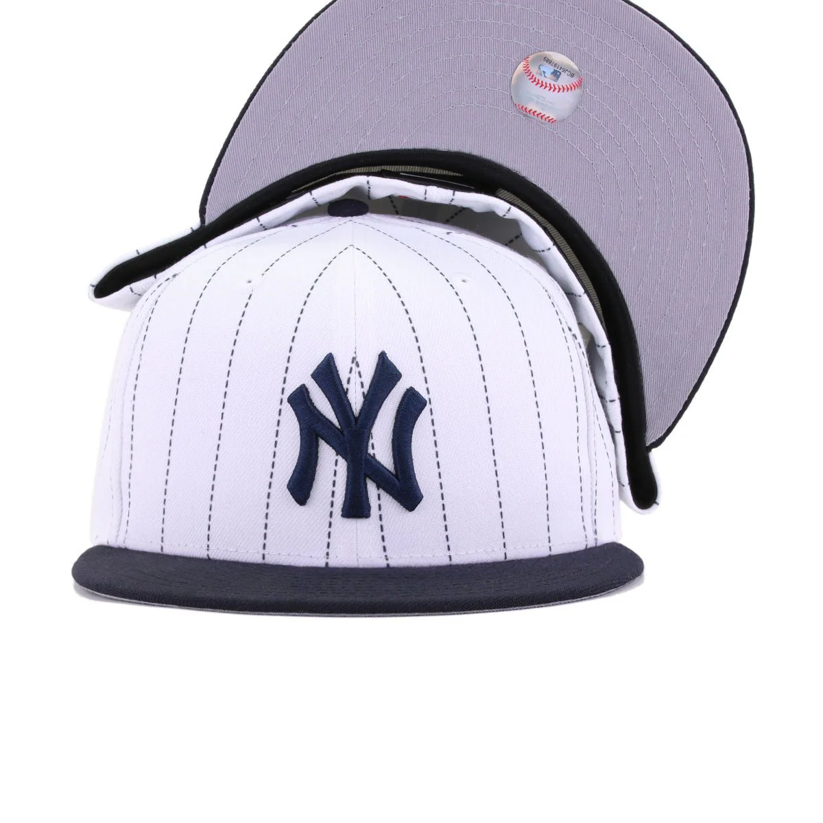 New York Yankees Pinstripe Navy New Era 59Fifty Fitted - Image 5