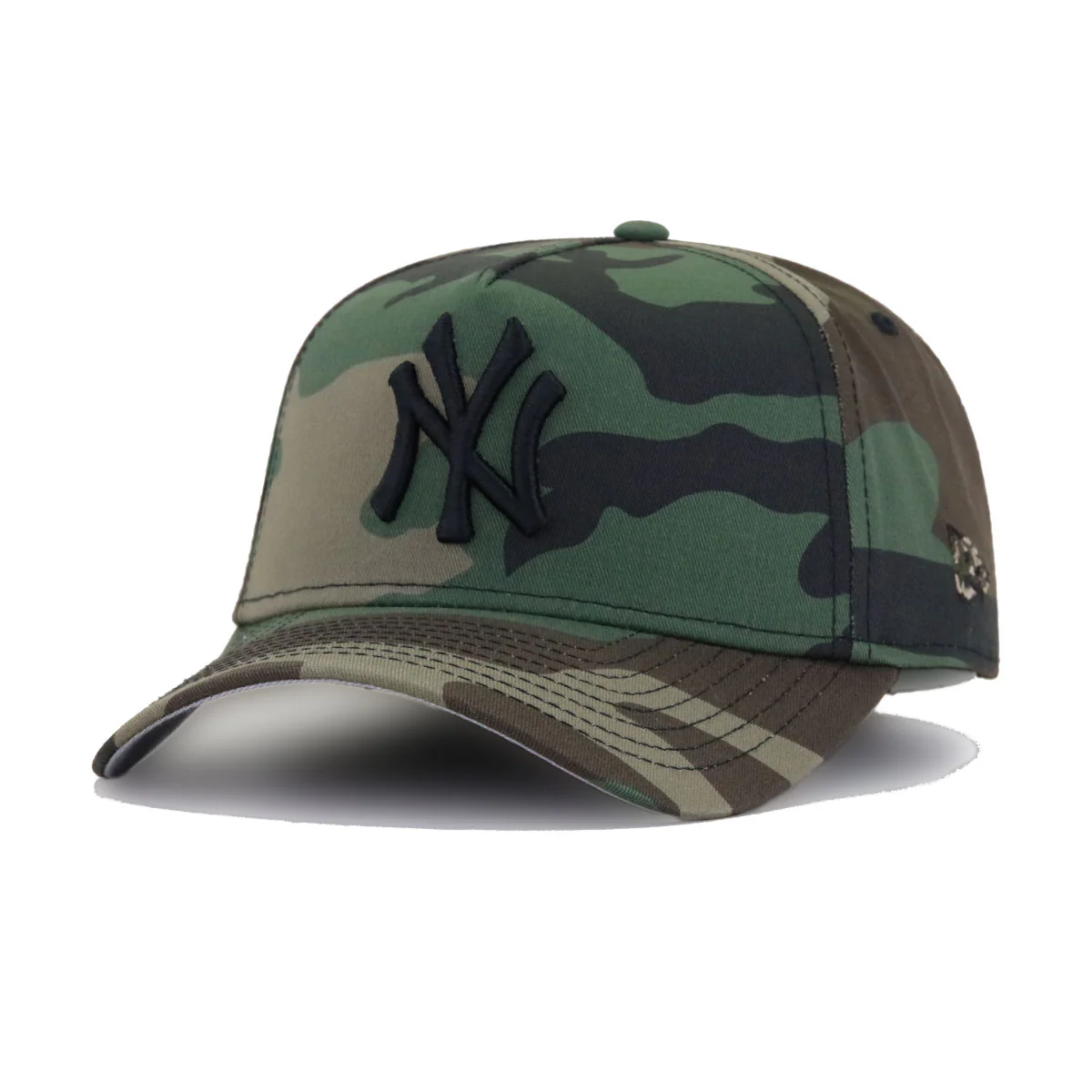 New York Yankees Woodland Camouflage New Era 9Forty A-Frame Snapback