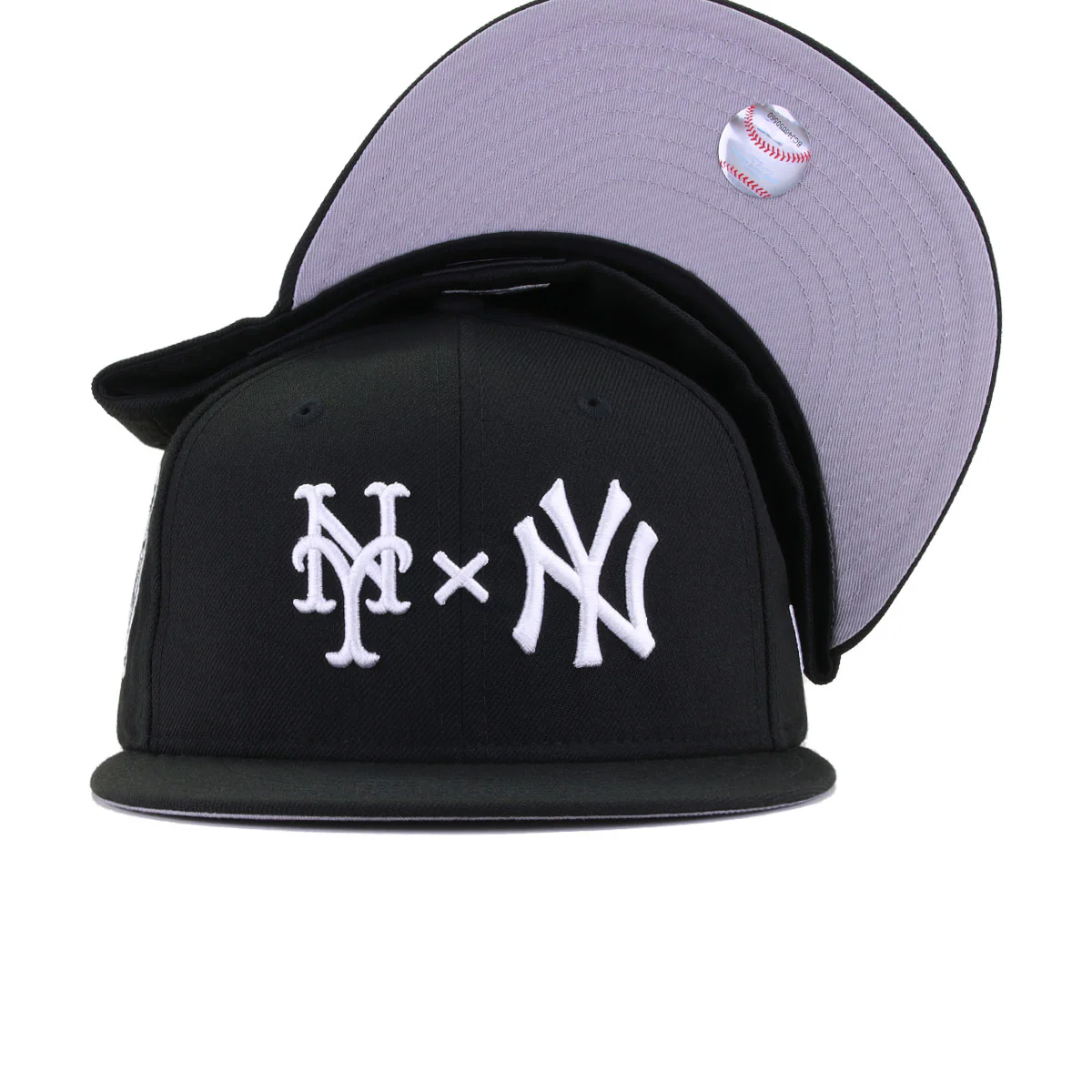 New York Yankees x New York Mets Black Subway Series New Era 59Fifty Fitted - Image 4