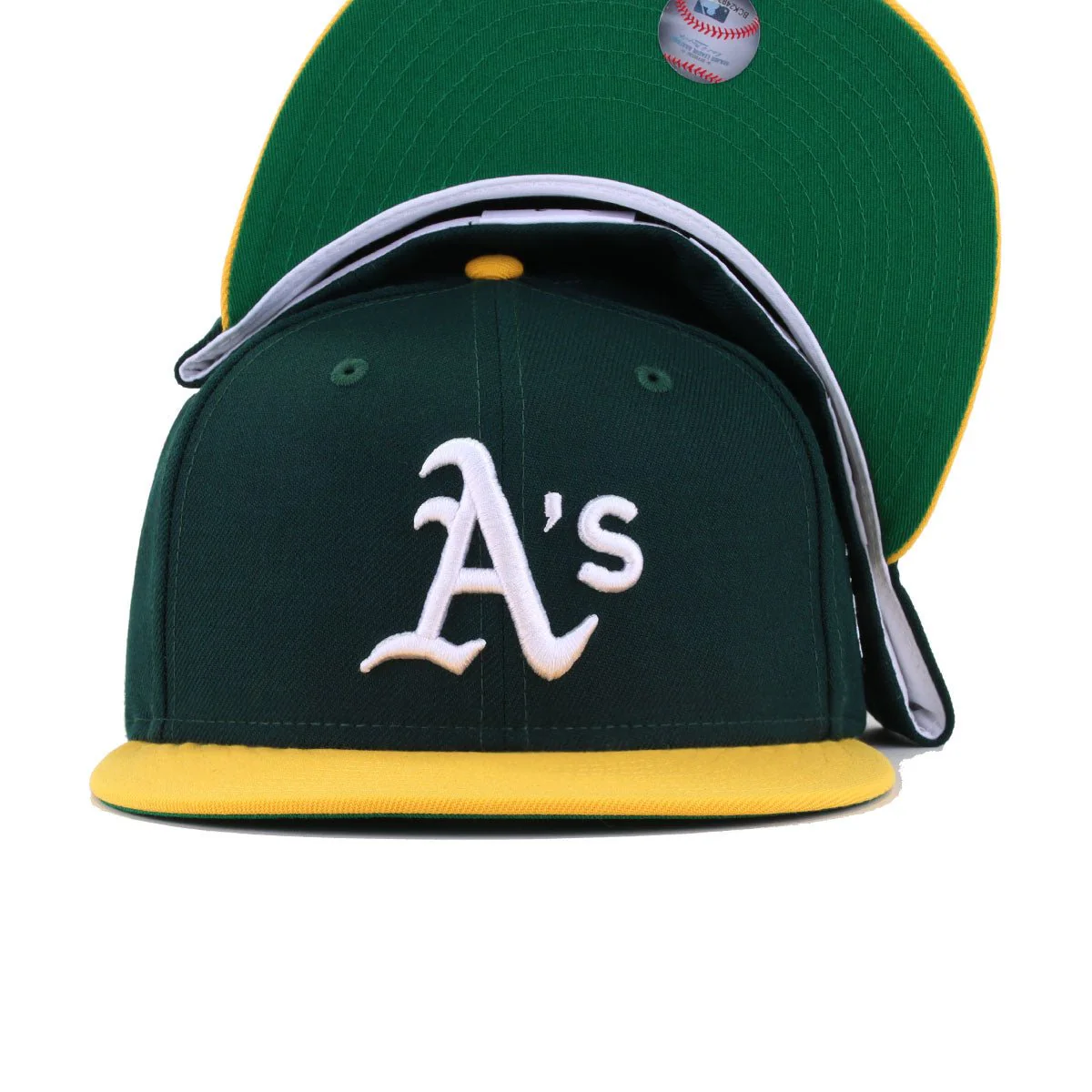 Oakland Athletics Dark Green A Gold 1988 World Series Cooperstown Green Bottom New Era 59Fifty Fitted - Image 4
