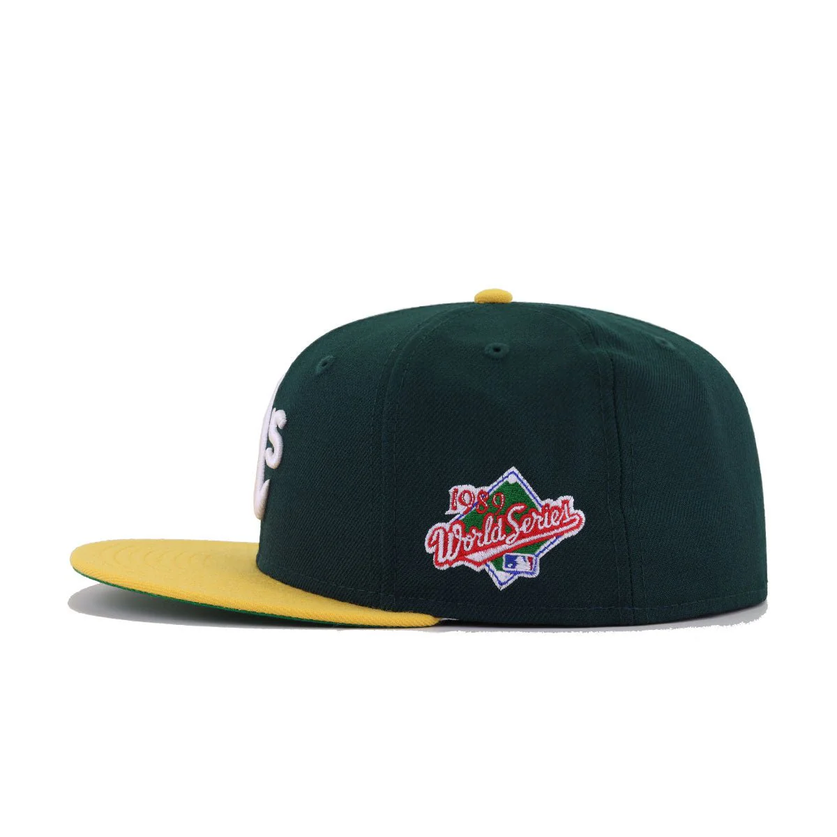 Oakland Athletics Dark Green A Gold 1989 World Series Cooperstown Green Bottom New Era 59Fifty Fitted - Image 2