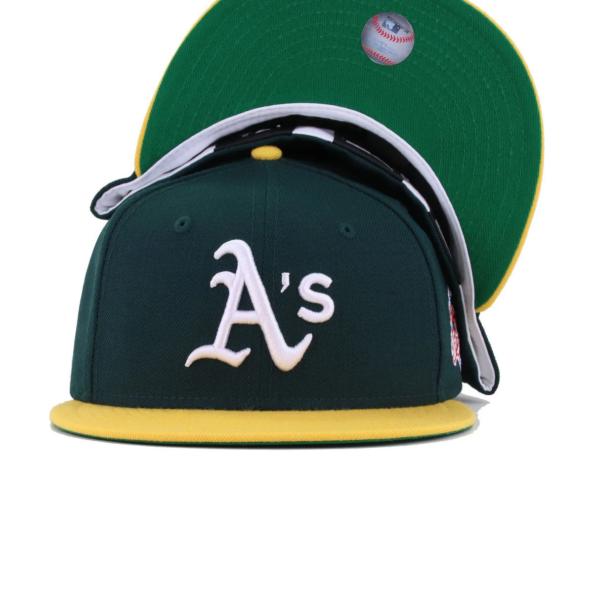 Oakland Athletics Dark Green A Gold 1989 World Series Cooperstown Green Bottom New Era 59Fifty Fitted - Image 5