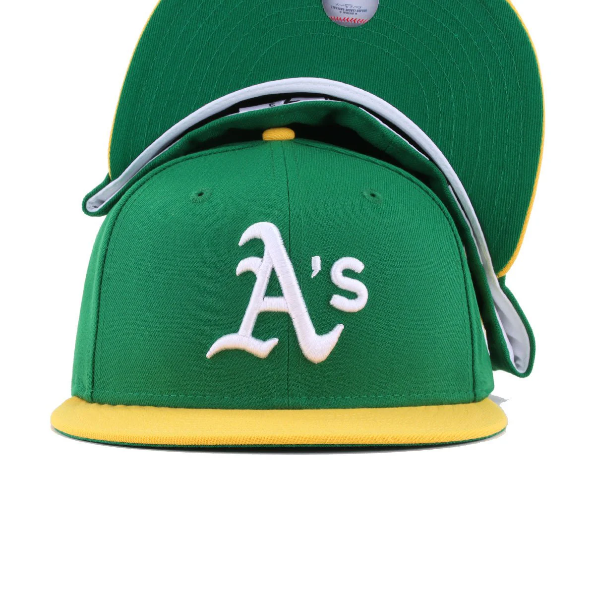 Oakland Athletics Kelly Green A Gold 1973 World Series Cooperstown Green Bottom New Era 59Fifty Fitted - Image 4
