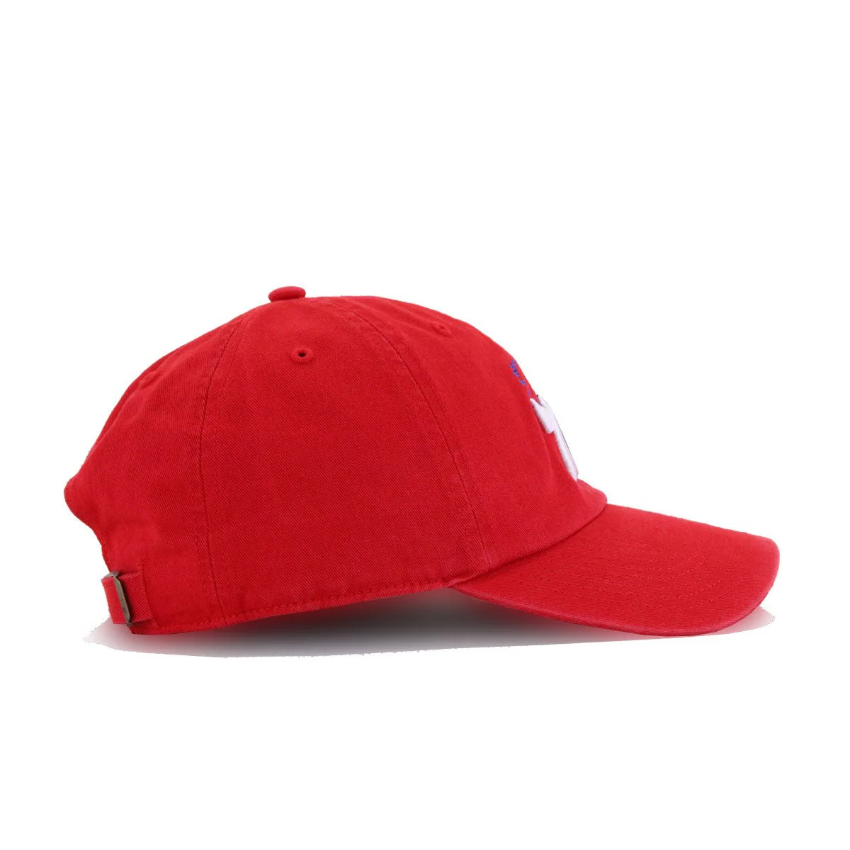 Philadelphia 76ers Front Door Red 47 Brand Clean Up Dad Hat - Image 3