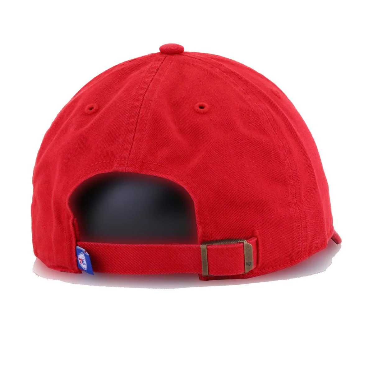 Philadelphia 76ers Front Door Red 47 Brand Clean Up Dad Hat - Image 4