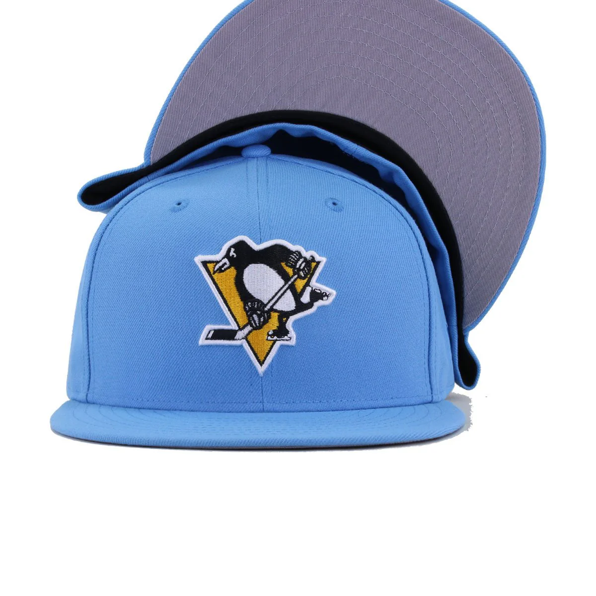 Pittsburgh Penguins Radiant Blue New Era 59Fifty Fitted - Image 4