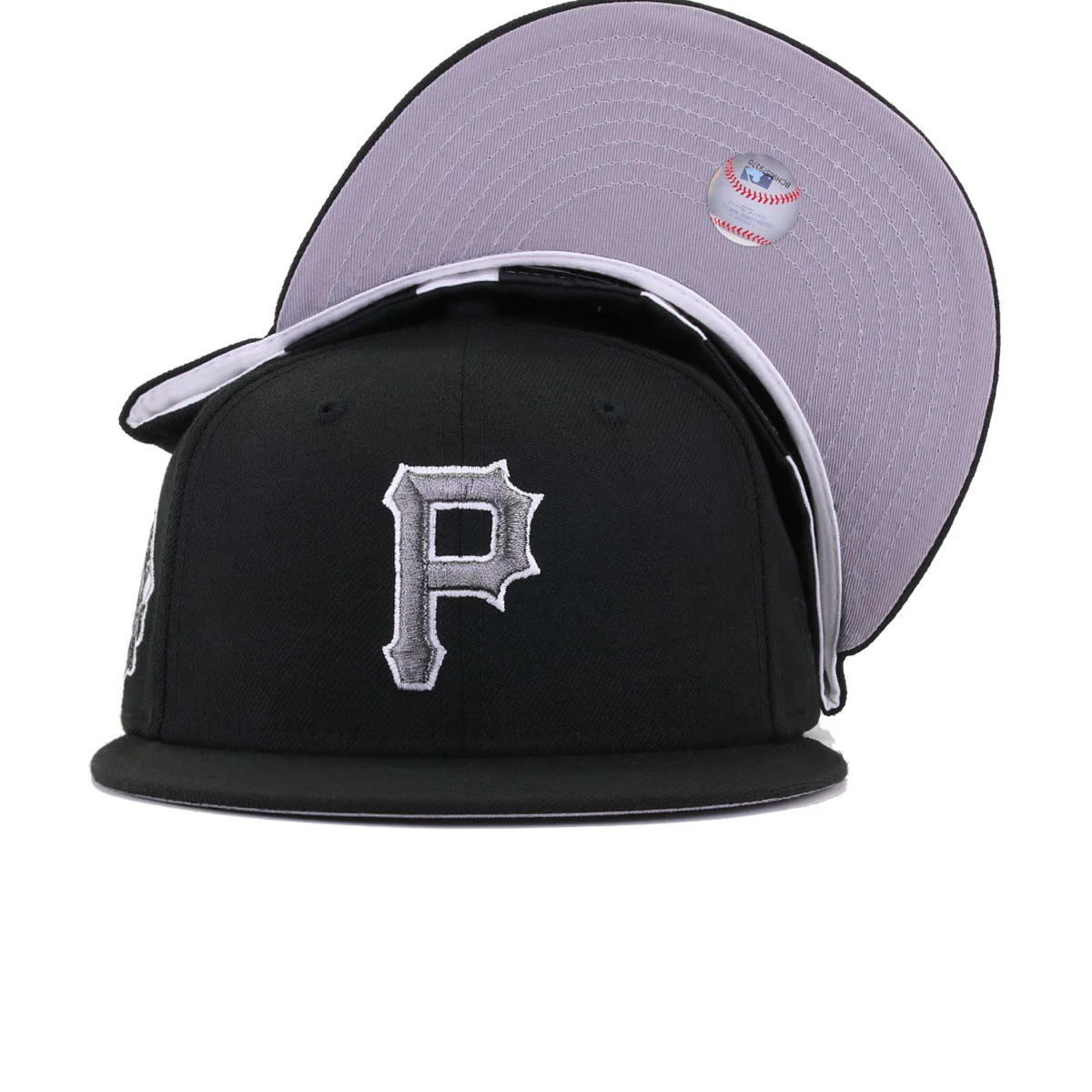 Pittsburgh Pirates Black Metallic Pewter 1960 World Series New Era 59Fifty Fitted - Image 5