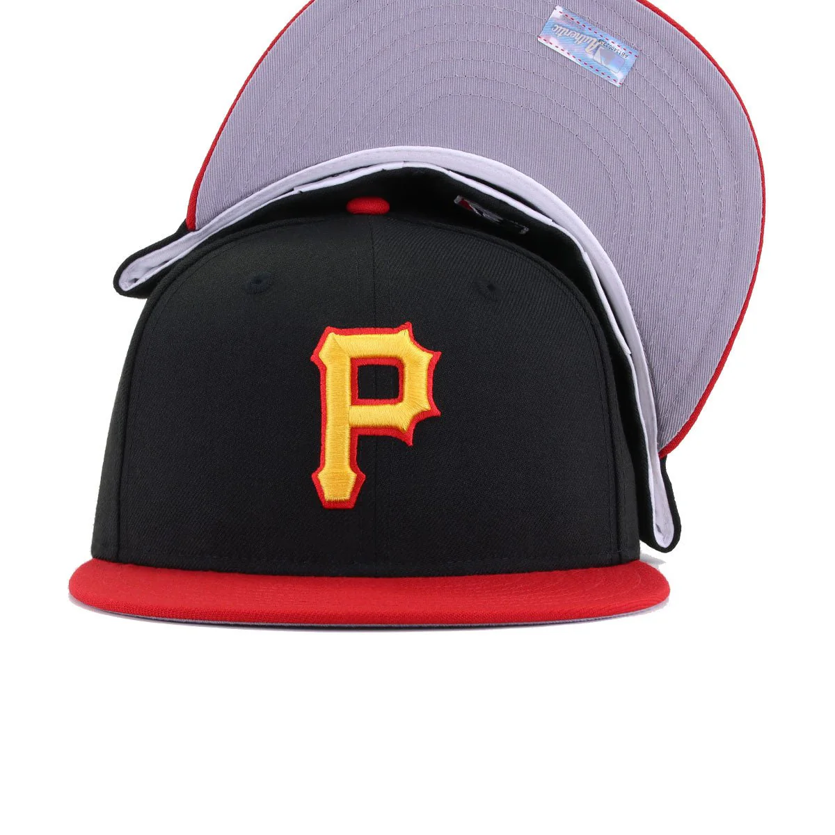 Pittsburgh Pirates Black Scarlet Cooperstown AC New Era 59Fifty Fitted - Image 5
