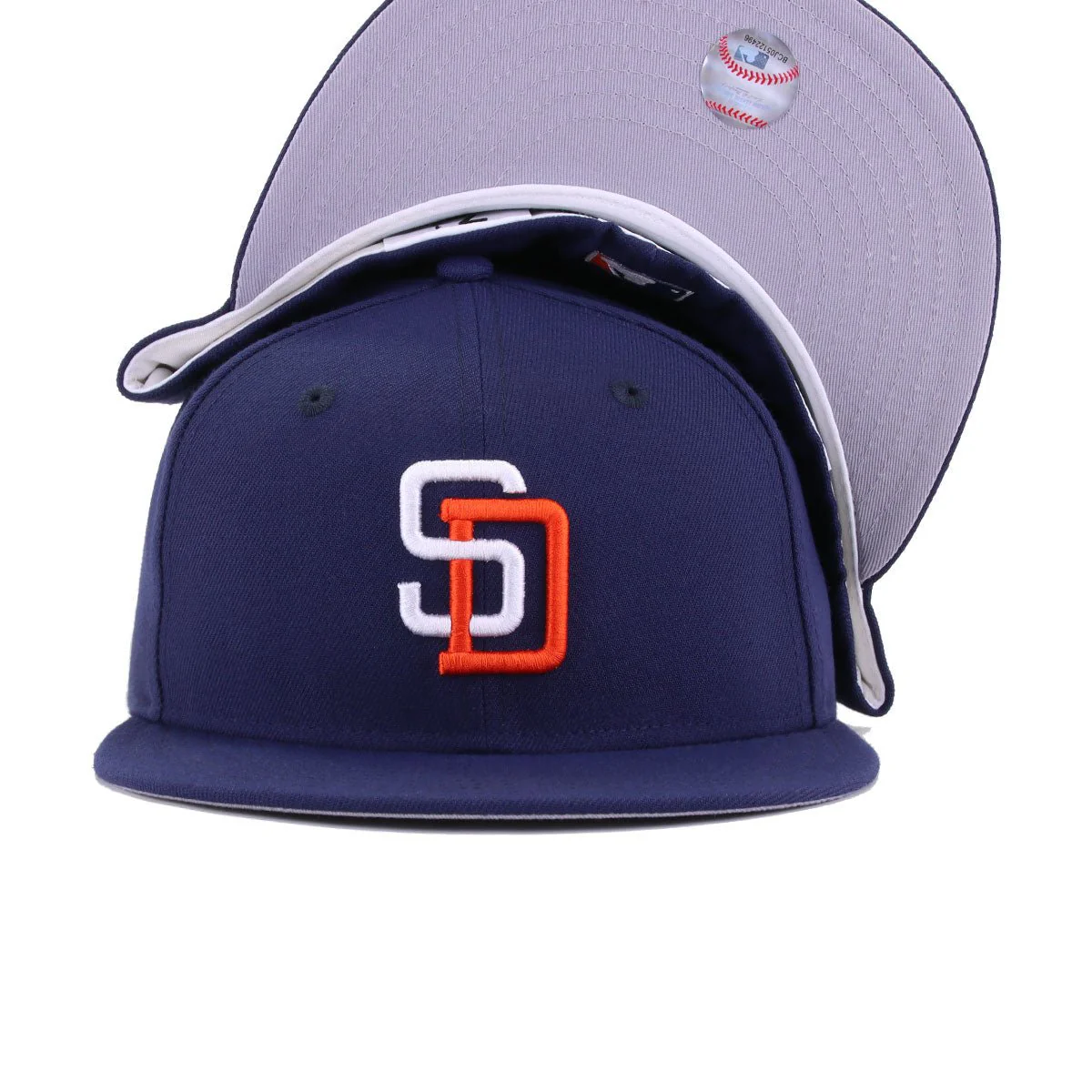 San Diego Padres Light Navy Orangeade Cooperstown AC New Era 59Fifty Fitted - Image 5