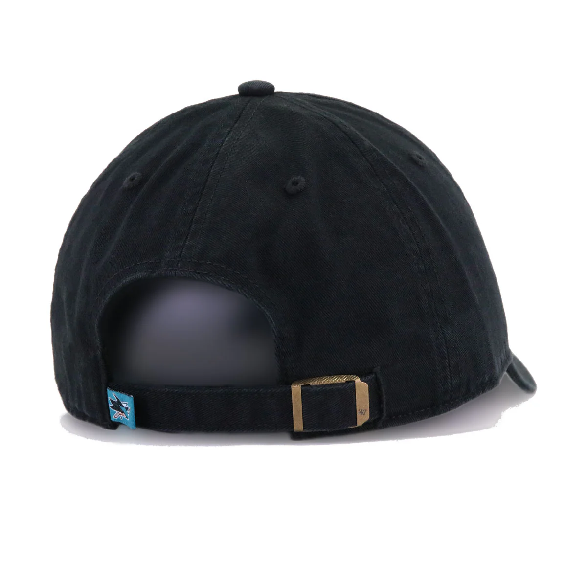 San Jose Sharks Black 47 Brand Clean Up Dad Hat - Image 4