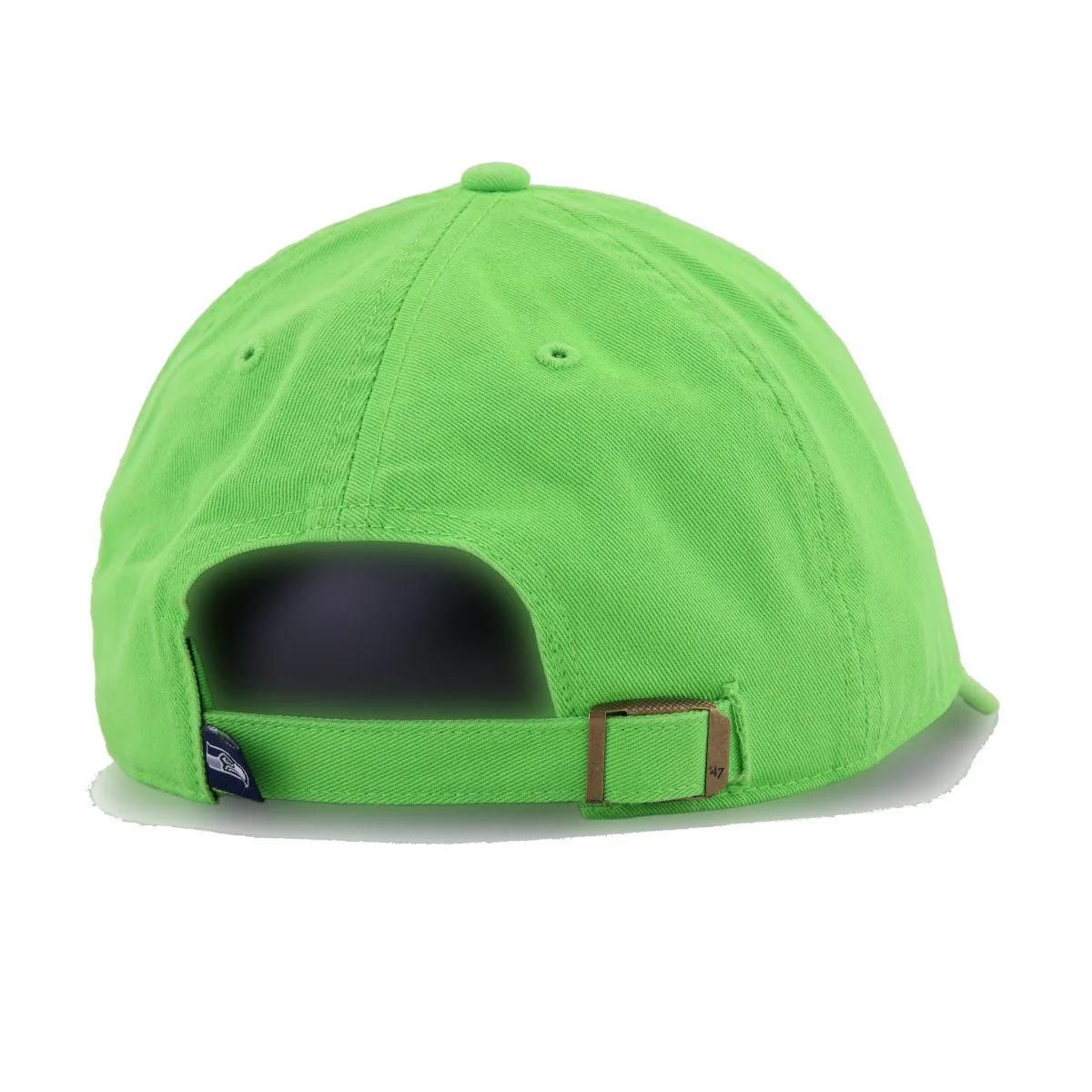 Seattle Seahawks Neon Green 47 Brand Clean Up Dad Hat - Image 4