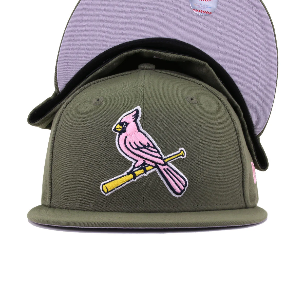 St Louis Cardinals New Olive Pink New Era 59Fifty Fitted - Image 4