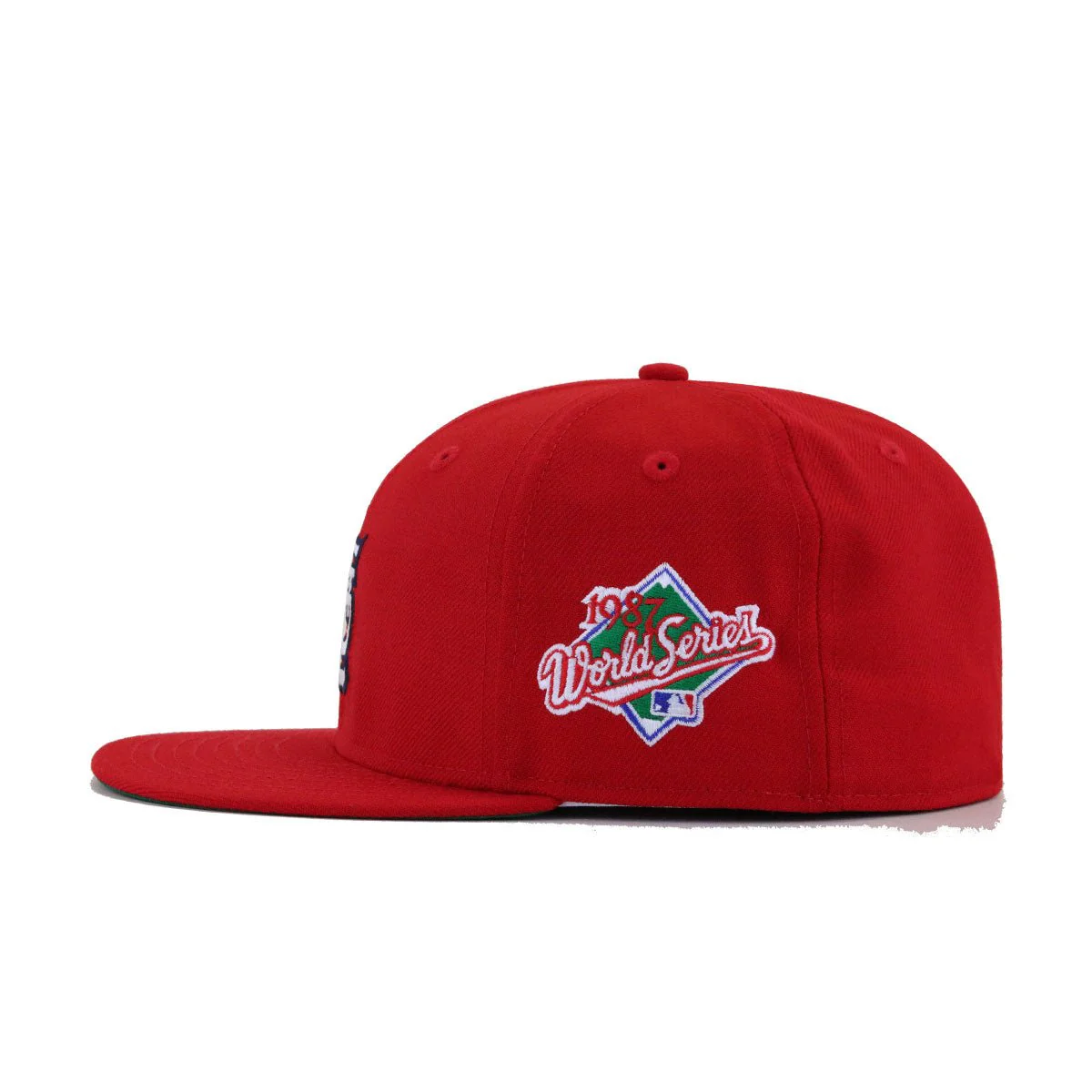 St Louis Cardinals Scarlet 1987 World Series Cooperstown Green Bottom New Era 59Fifty Fitted - Image 2