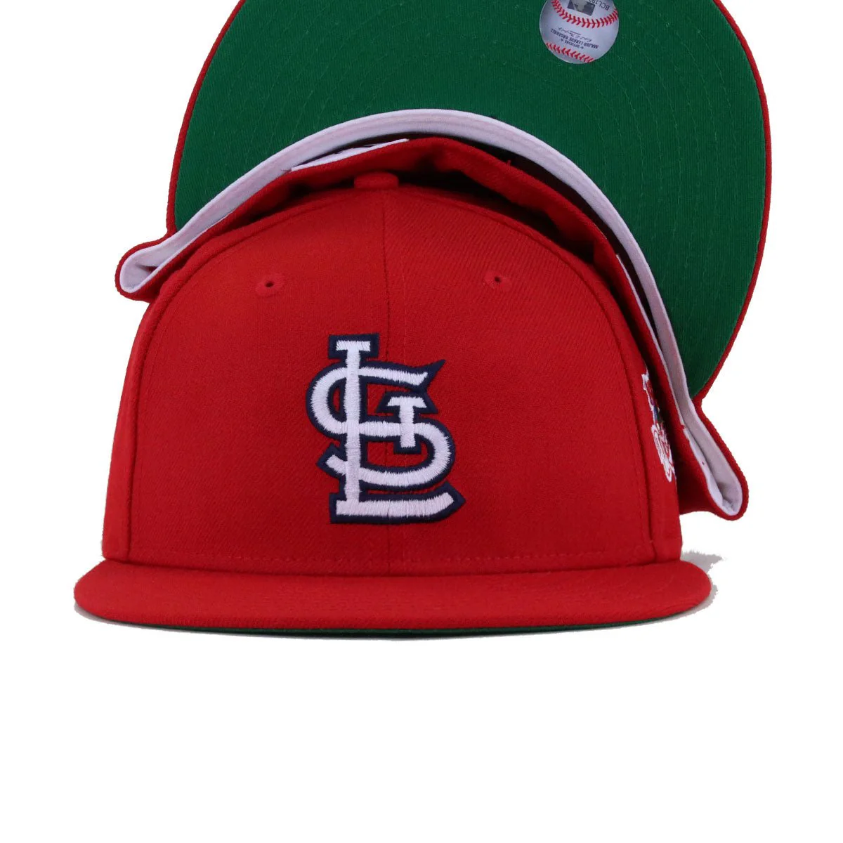 St Louis Cardinals Scarlet 1987 World Series Cooperstown Green Bottom New Era 59Fifty Fitted - Image 4