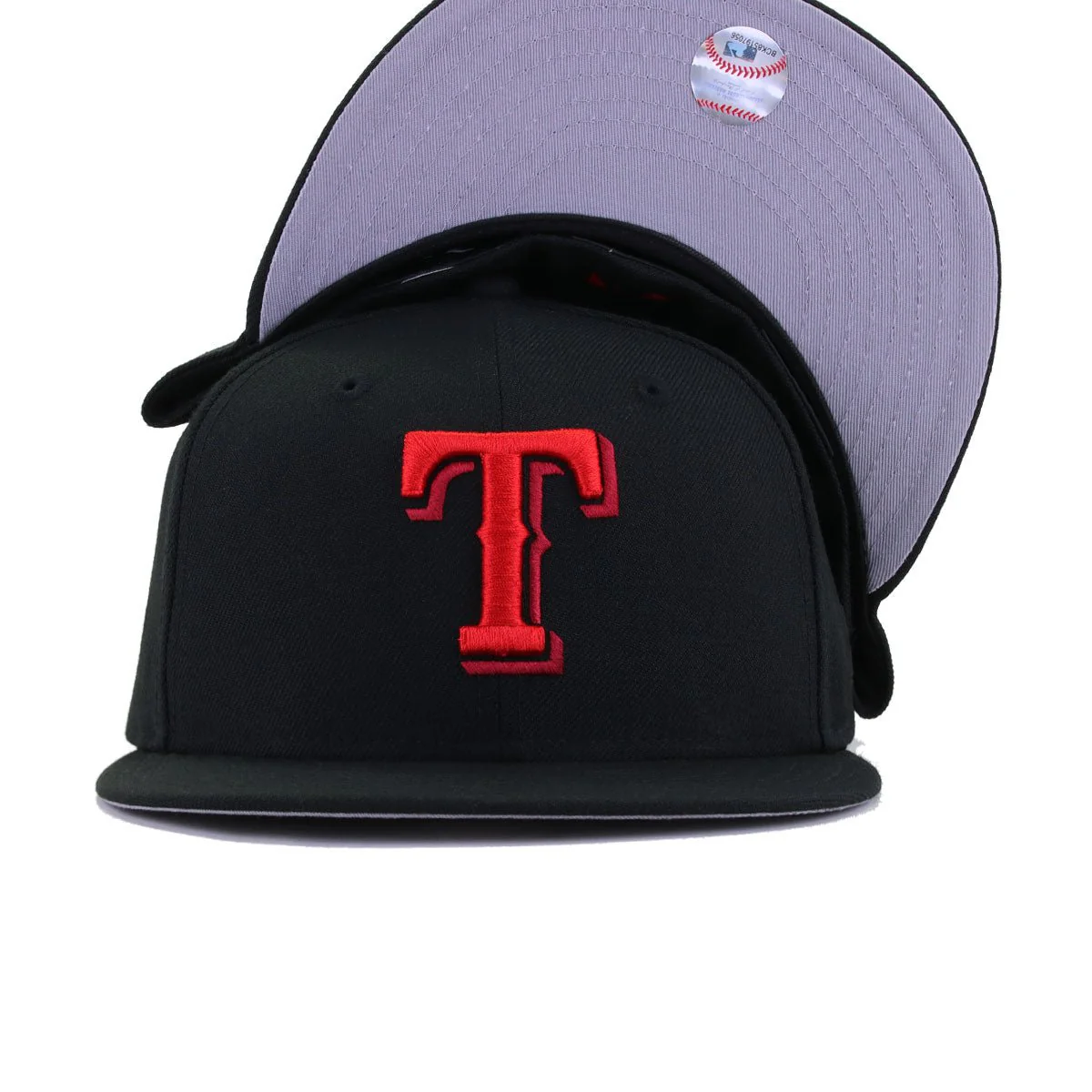 Texas Rangers Black BRED New Era 59Fifty Fitted - Image 4