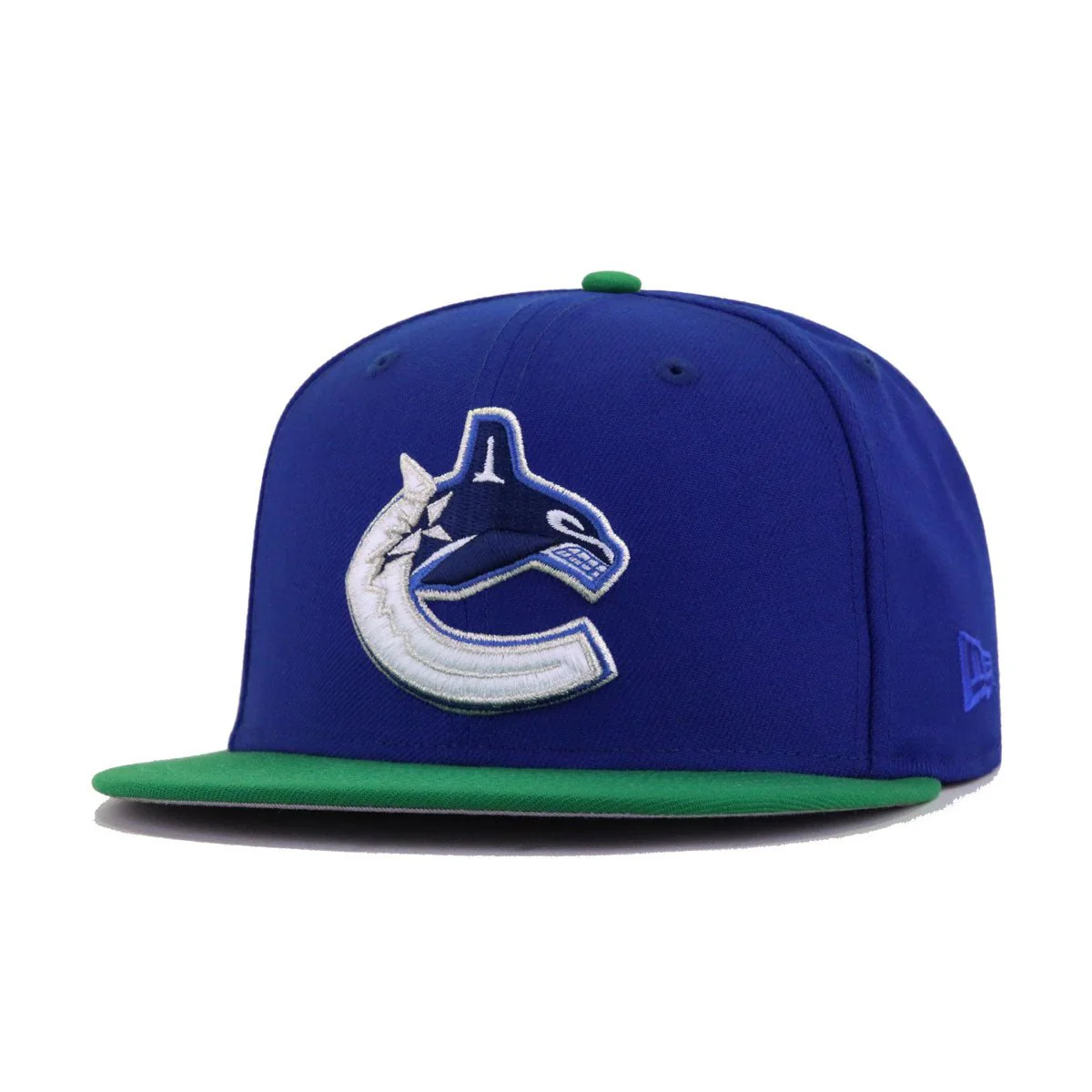 Vancouver Canucks Light Royal Blue Kelly Green New Era 59Fifty Fitted