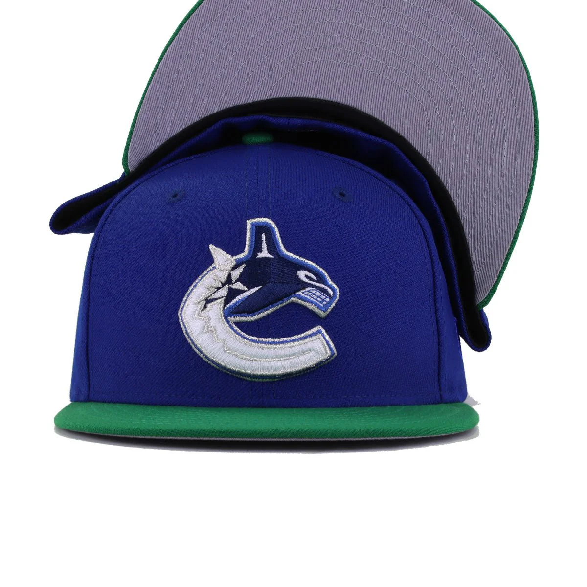 Vancouver Canucks Light Royal Blue Kelly Green New Era 59Fifty Fitted - Image 4