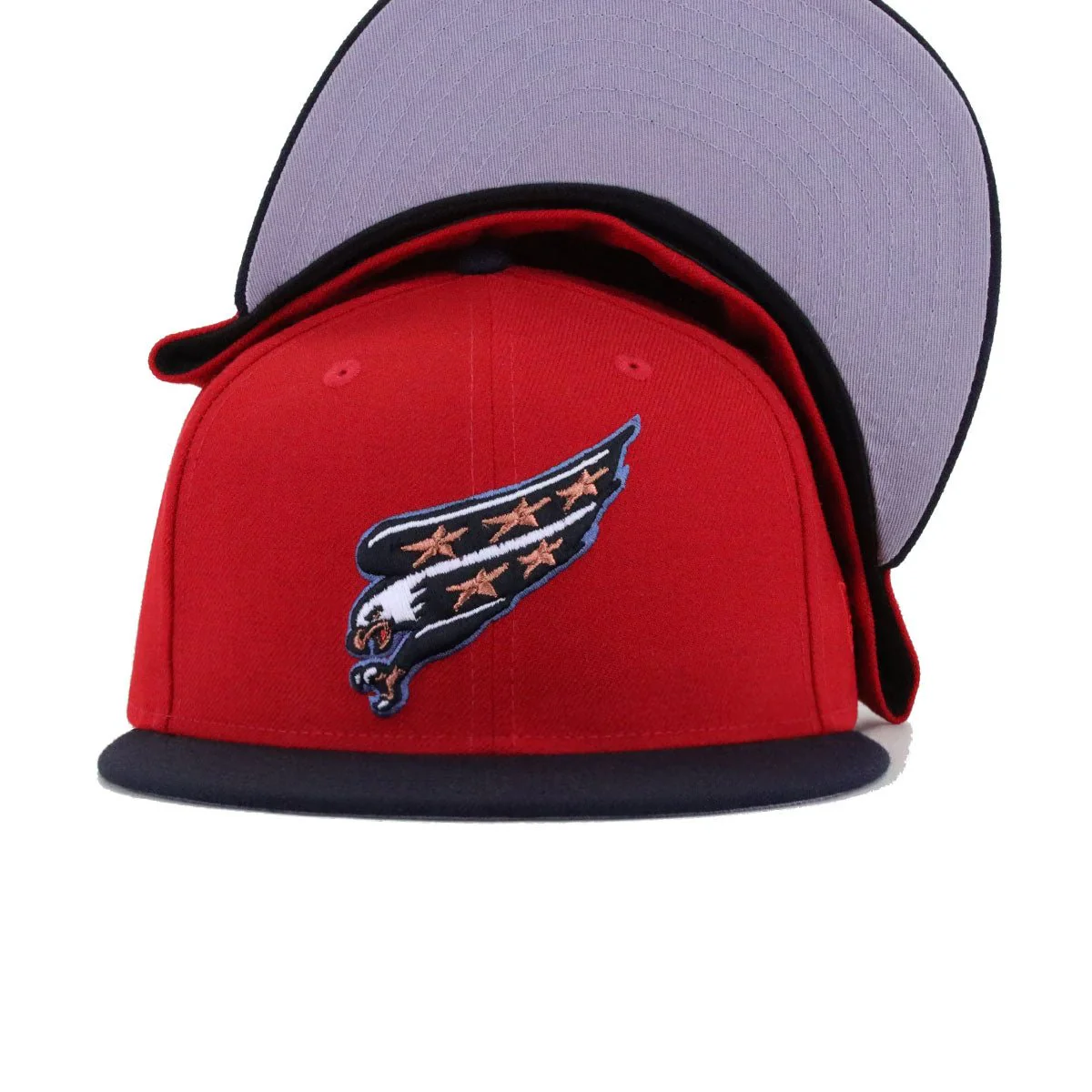 Washington Capitals Scarlet Navy Screaming Eagle New Era 59Fifty Fitted - Image 4