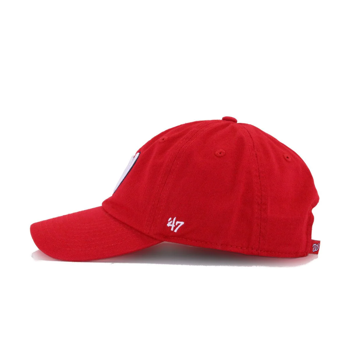 Washington Nationals Scarlet 47 Brand Clean Up Dad Hat - Image 2